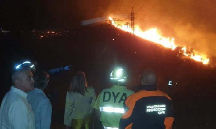 40-tal evakuerade när brand i Marbella hotade