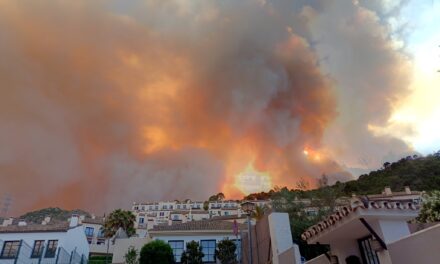 Tusentals evakuerade vid branden: ”Hela byn är tömd”
