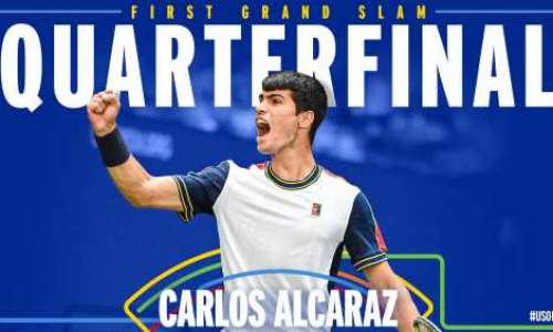 Alcaraz skriver tennishistoria i US Open