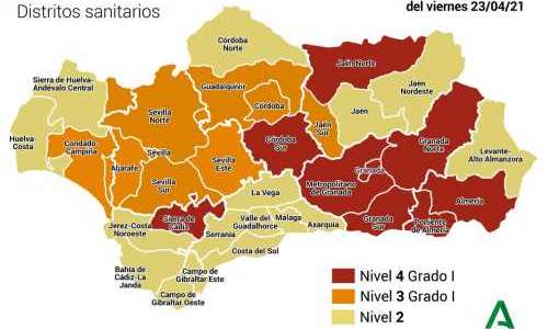 Andalusien under gränsen extrem risk
