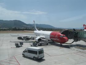 Antalet lågprisresenärer på Málaga flygplats ökar