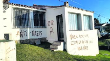 Antifascister bakom skadegörelse i La Cala de Mijas