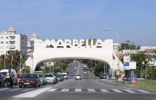 Bågen vid Marbellas östra infart renoveras