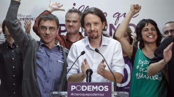 Besvikna och missnöjda dras till Podemos