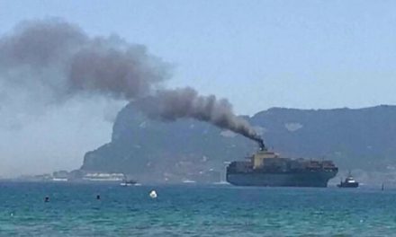 Fartyg kvarhållet i Spanien för luftförorening