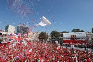 Gibraltar firade ”nationaldag” med tal av David Cameron