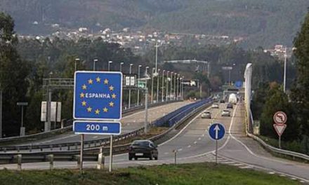 Gränsen mellan Spanien och Portugal öppnar