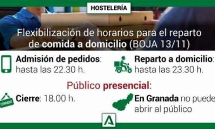 Junta de Andalucia tillåter hemkörning fram till 23.30