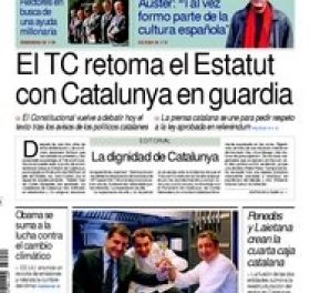 “Kataloniens värdighet” står på spel enligt tolv katalanska dagstidningar