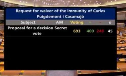 Klar majoritet i EU-parlamentet: Puigdemont mister åtalsimmunitet