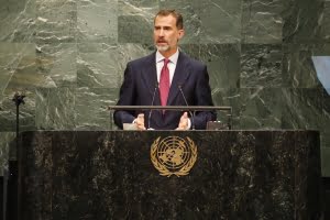 Kung Felipe VI närvarar vid World Economic Forum