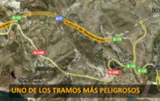 Landsvägen mellan Nerja och Almuñécar bland landets farligaste