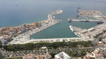 Málaga hamn ingår i ny fraktrutt