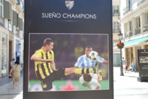 Málagas fotbollslag stoppas i European League
