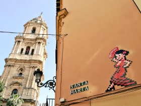 Mosaik i Málaga centrum ifrågasätts