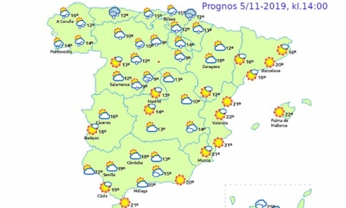 Nu blir det svalare i Spanien