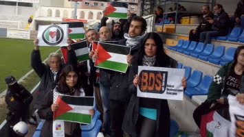 Palestinaprotester under U17-match mellan Israel och Sverige