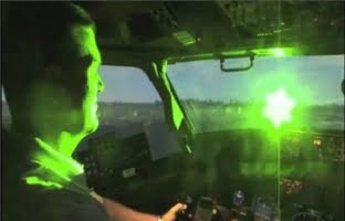 Piloter utsattes för grön laser under landning i Málaga