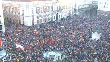 Podemos spände musklerna i Madrid