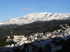 Snöfall i helgen i Ronda, Antequera och Axarquía