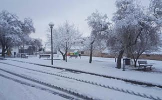 Snökaos i Murciaprovinsen