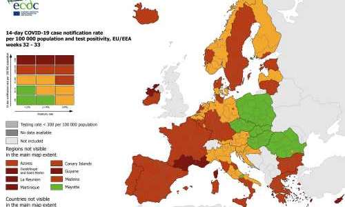 Spanien undantagna från reseavrådan