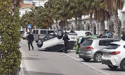 Spektakulär singelolycka i Fuengirola