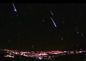 Spektakulärt meteorregn i natt