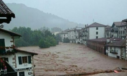 Stor översvämning i Tafalla
