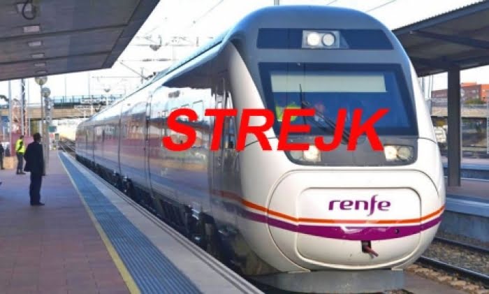 Strejkvarsel på de spanska järnvägarna den 31 juli