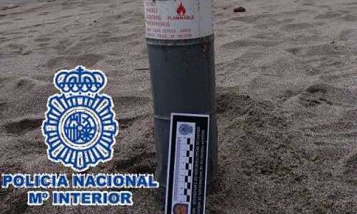 Svensk hittade militärt föremål på stranden