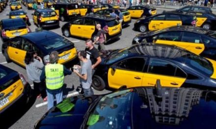 Taxistrejk i stora delar av Spanien