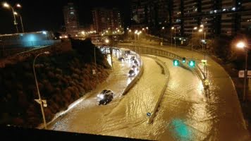 Värsta översvämningarna i Alicante på 20 år – klass 2 varning utfärdad för Solkusten
