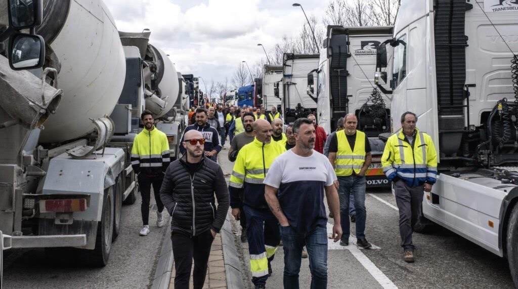 Protesterna på rad i Spanien