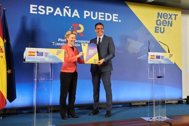 Spanien får fjärde utbetalningen från EU:s återhämtningsfond