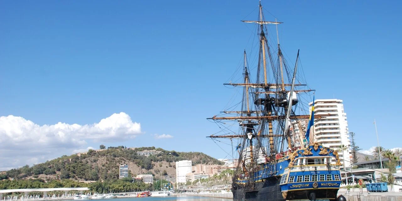 Ostindiefararen Götheborg besöker Gibraltar