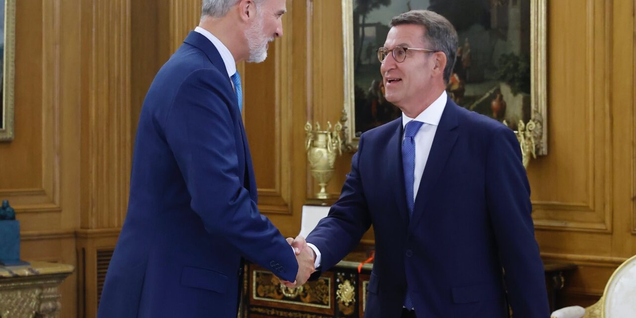 Alberto Núñez Feijóo får uppdraget att bilda regering