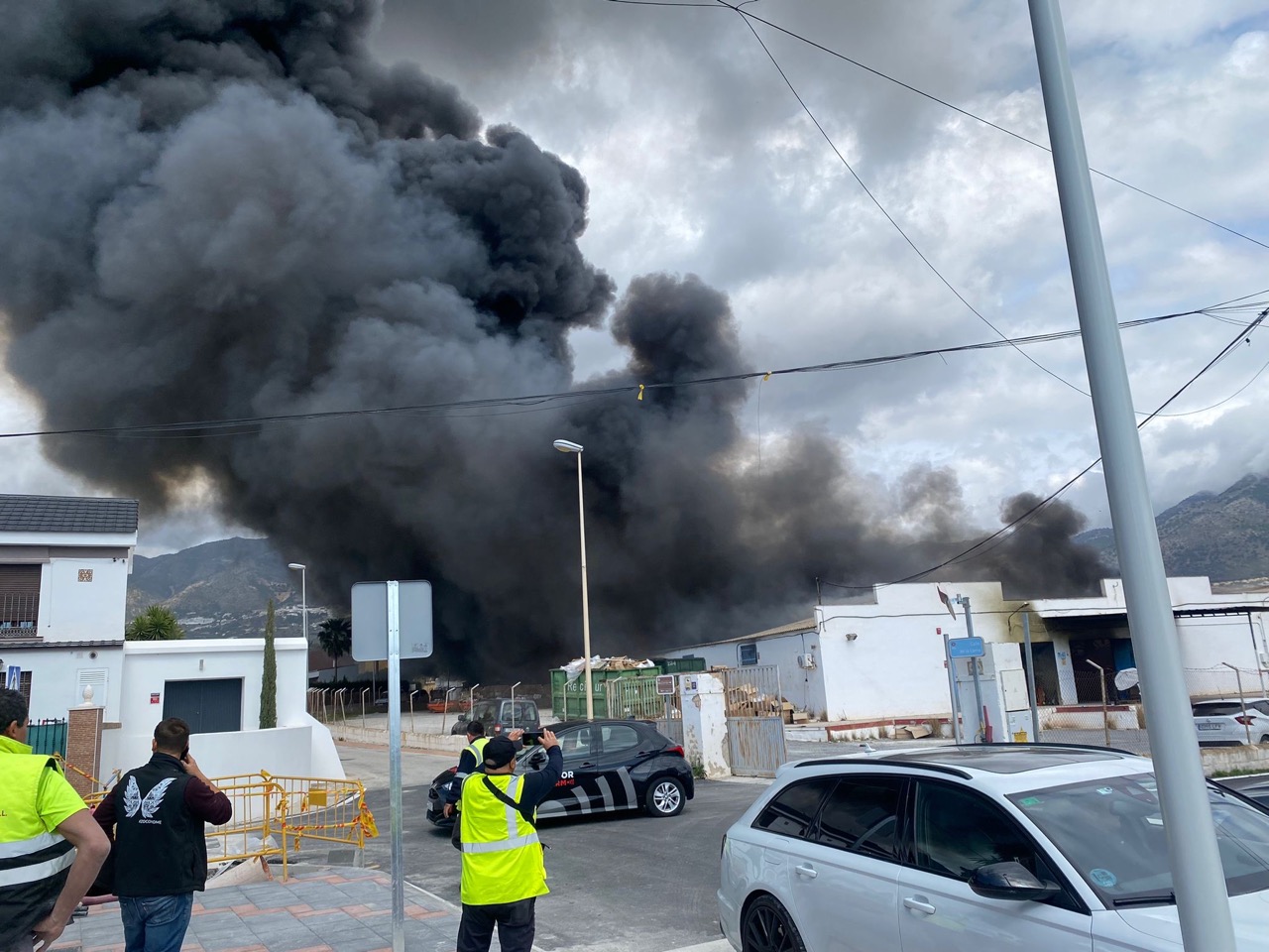 Brand i lagerlokal i Mijas