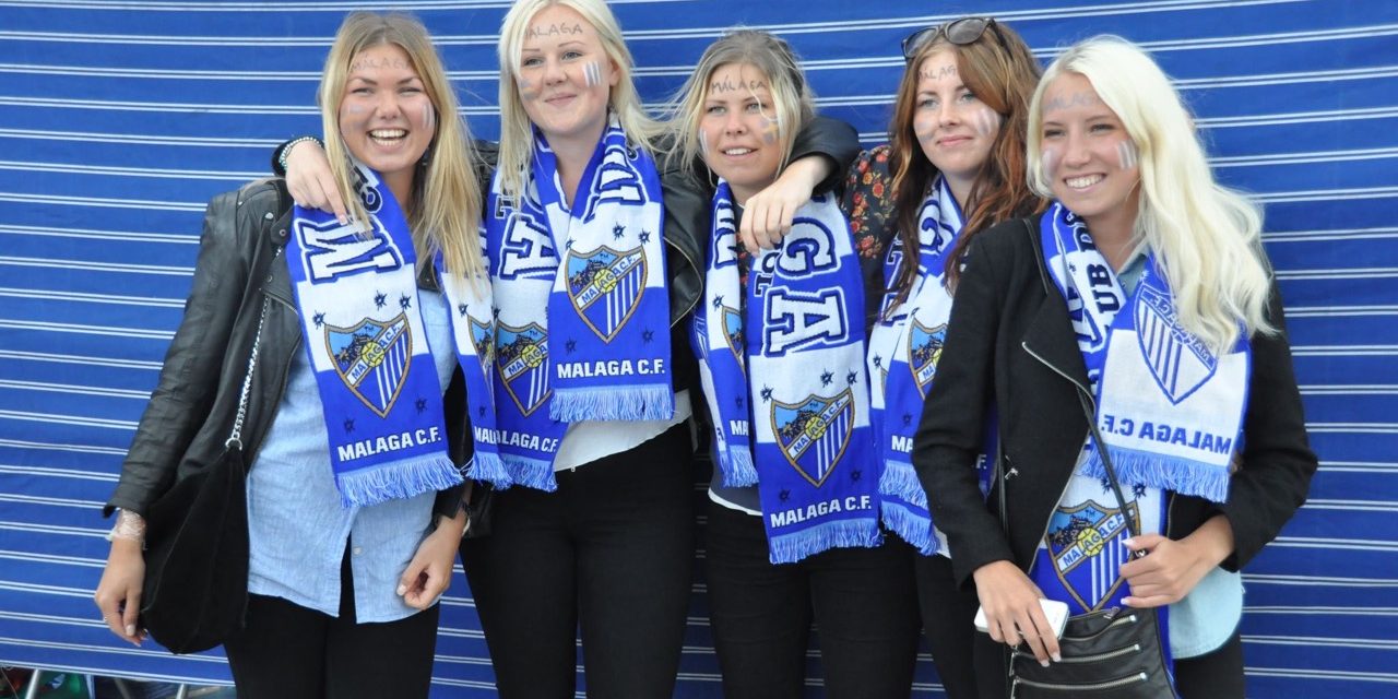 Omkring 500 utländska supportrar följer Málaga