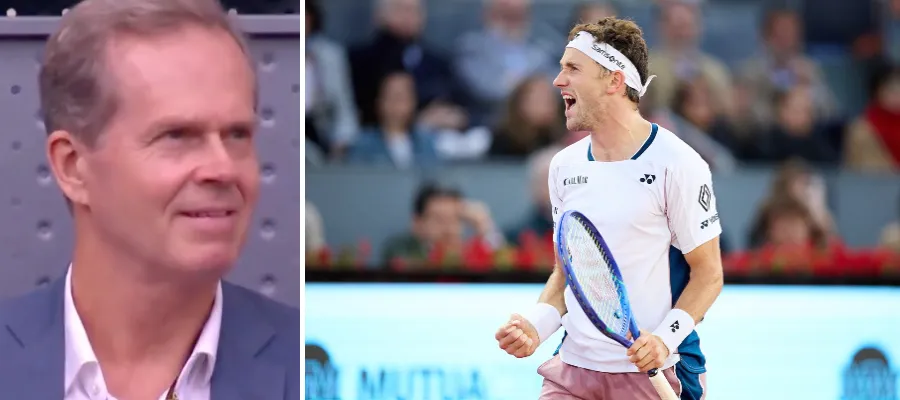 Casper Ruud vinner Madrid Open inför ögonen på Stefan Edberg