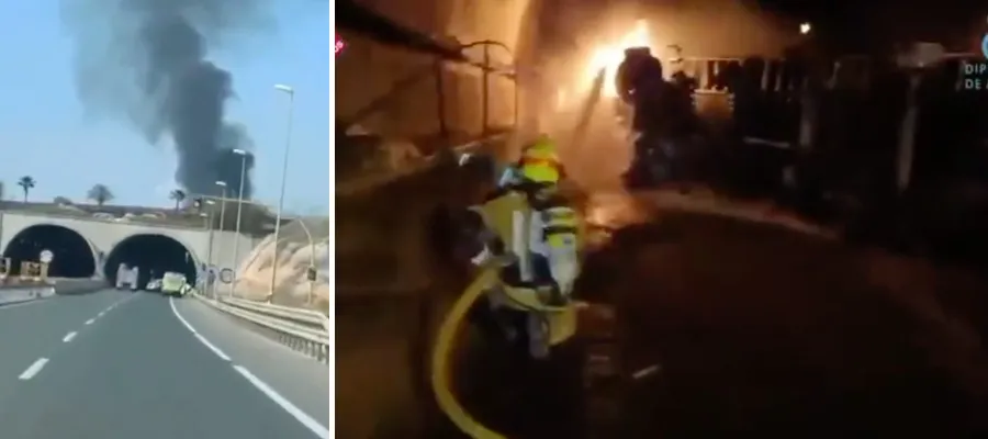 Lastbilsförare omkom vid krasch i tunnel