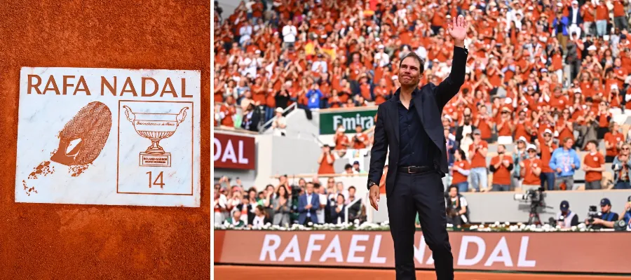 King of Clay: Rafas skoavtryck på Roland-Garros är förevigat