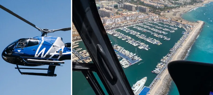 Helikoptertransfer på Solkusten ökar i popularitet