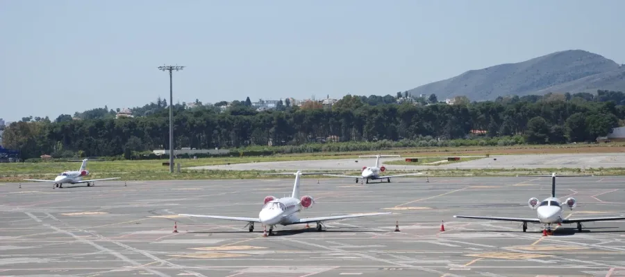 Fler privatflyg landar i Málaga