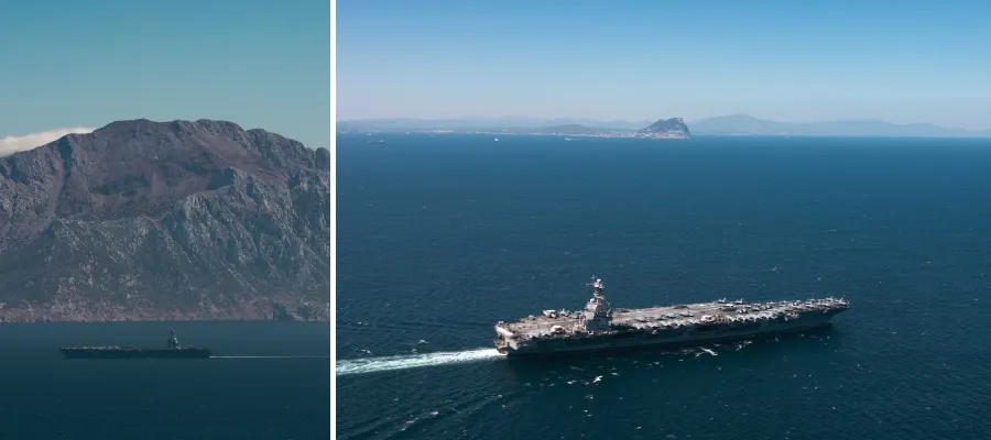 Världens största krigsfartyg kommer till Mallorca