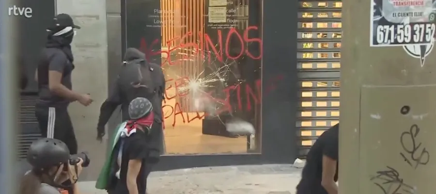 Flera gripna vid pro-palestinsk manifestation i Barcelona