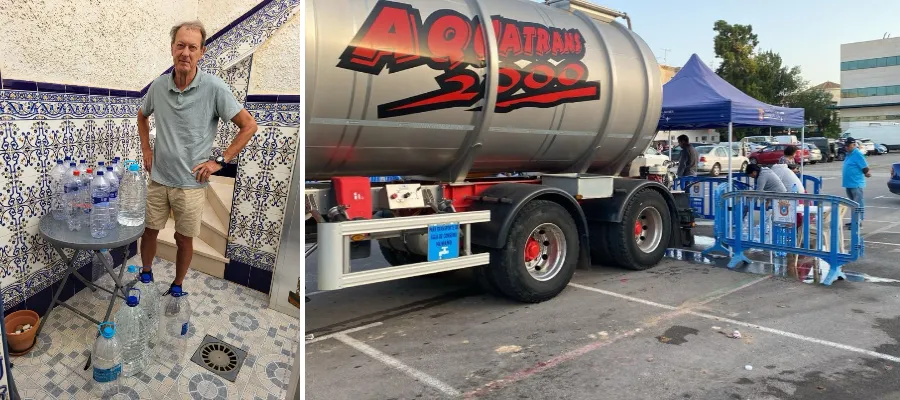 Utan färskvatten i åtta dagar efter stormen Alice