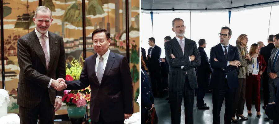 Riskfylld resa när Felipe VI och Letizia besöker Kina