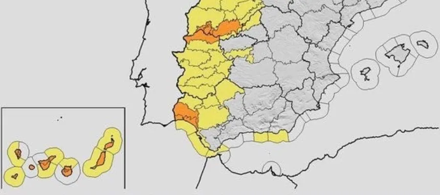 Orange vädervarning på Kanarieöarna för ovädret Claudia
