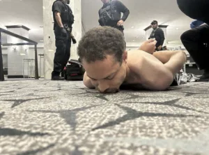 Bild på den gripne mannen som utförde atacken 